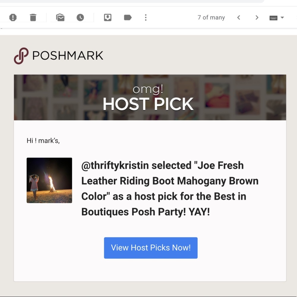 Host Pick! Mahogany Brown Leather Joe Fresh Boots.